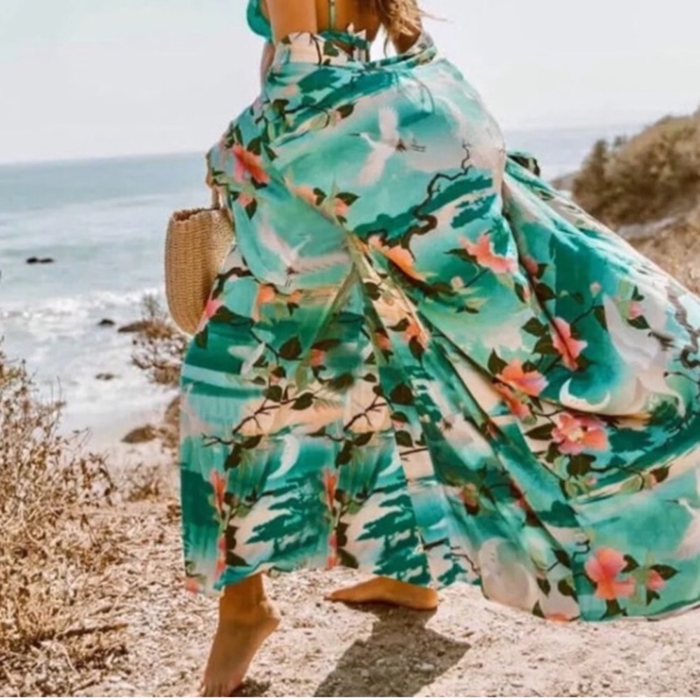 Tropical Bohemian Kimono Duster - Picture 4 of 8